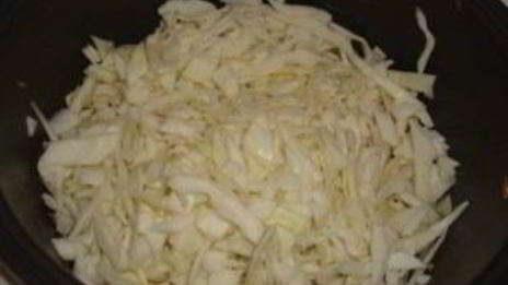 тушеная капуста с индейкой в мультиварке