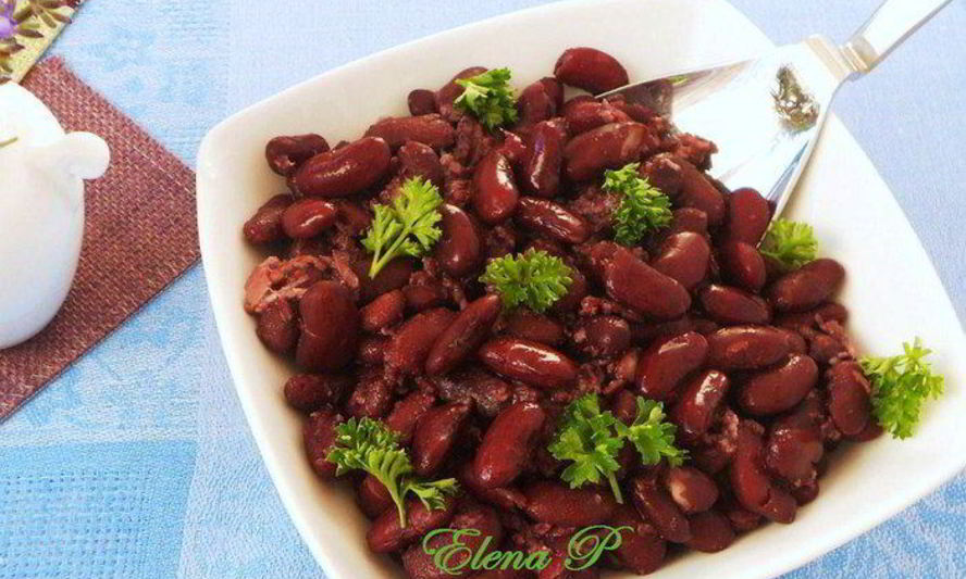 Рецепт запеченной фасоли с красным вином