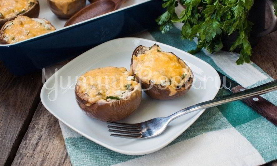 Рецепт запеченных баклажанов с творогом и сыром