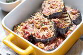 Жареные баклажаны с мясом и сыром
