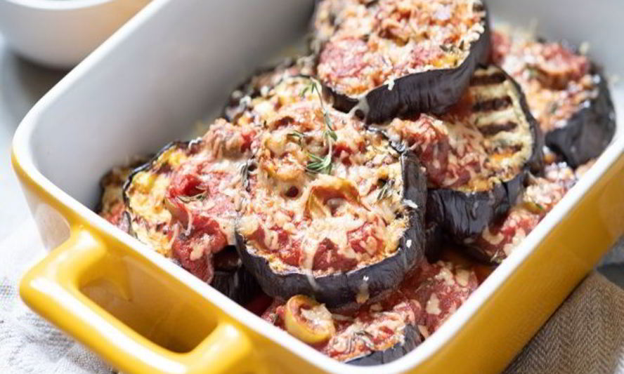 Рецепт жареных баклажанов с мясом и сыром