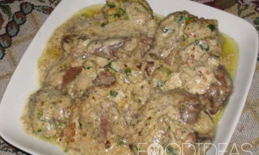 Рецепт говяжьей печени в сметане