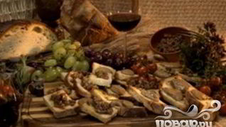 Кростини с куриной печенью