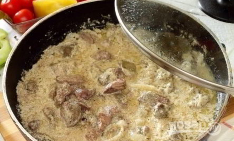 Рецепт куриной печени с подливкой