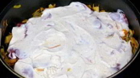 куриная печень со сметаной