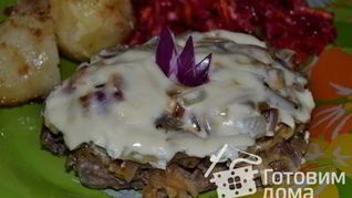 Нежная печень с яблоками