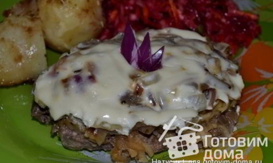 Рецепт нежной печени с яблоками