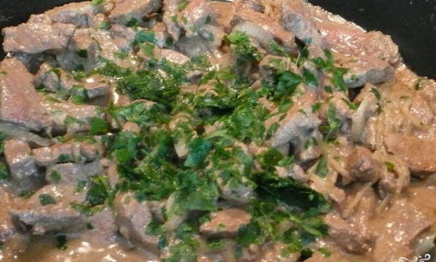 Рецепт печени говяжья на сковороде