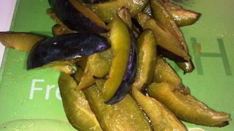 печень говяжья в имбирно-сливовом соусе