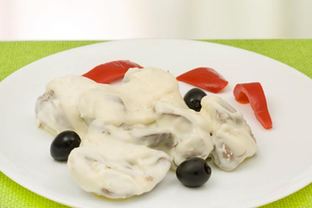 Печень индейки в молочном соусе