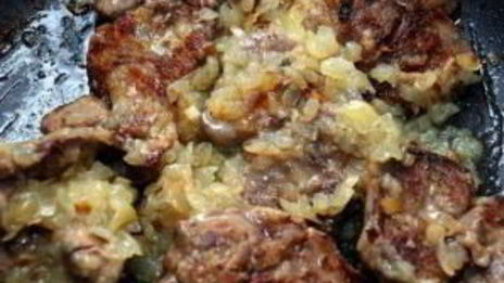 печень с баклажанами