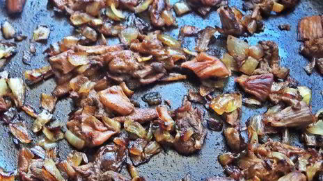 печень в беконе с картофелем