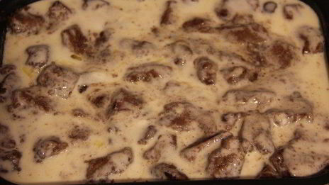 печень в сметанной заливке