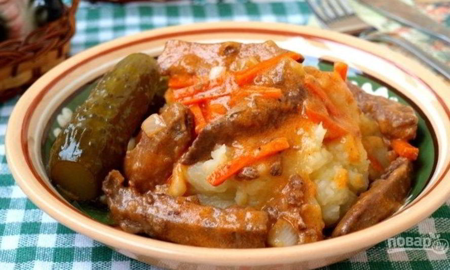 Рецепт печени в томатном соусе