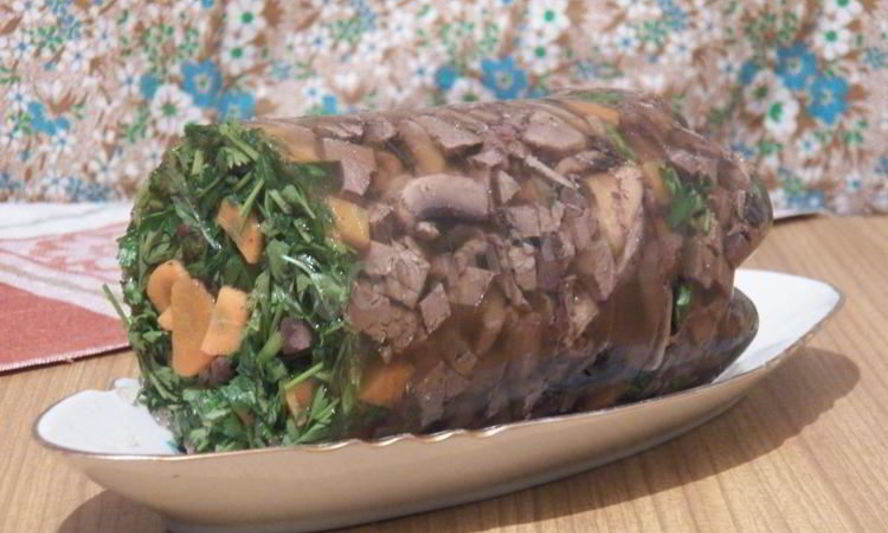 Рецепт печени заливной