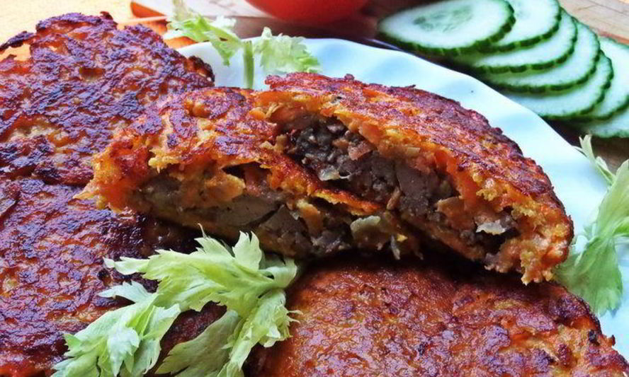 Рецепт печенки в рыжей шубке