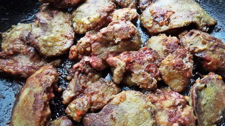 печенка в рыжей шубке