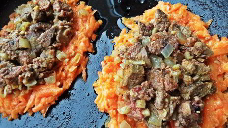 печенка в рыжей шубке