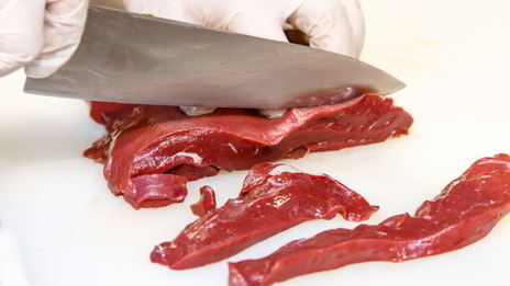 телячья печень со шпинатом