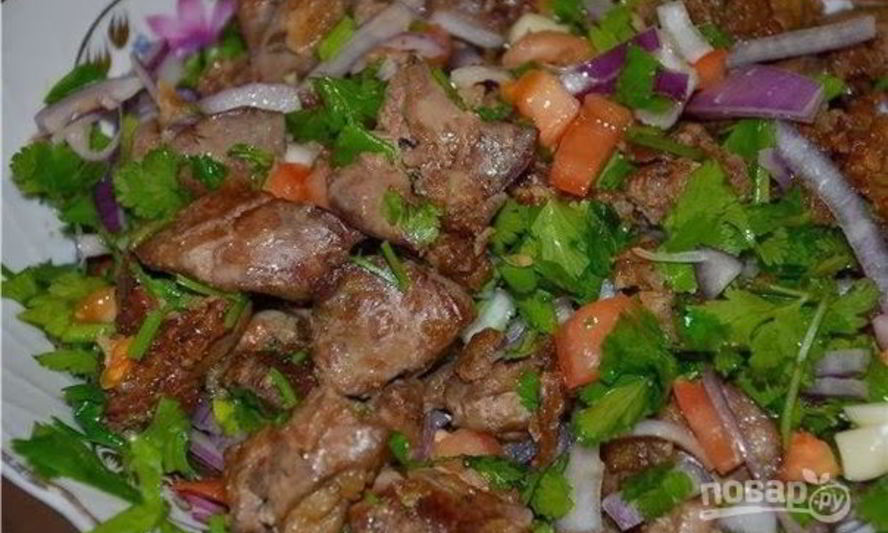 Рецепт жареной печени по-грузински