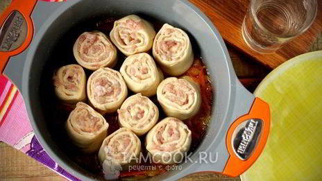ленивые пельмени на сковороде
