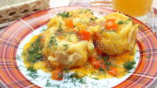 Ленивые пельмени с курицей Грузины