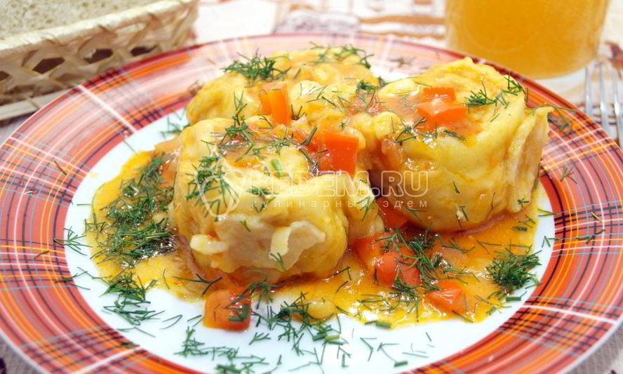 Рецепт ленивых пельменей с курицей грузины