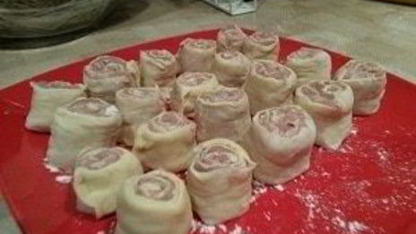 ленивые пельмени в овощном соусе