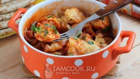 пельмени в духовке с лечо