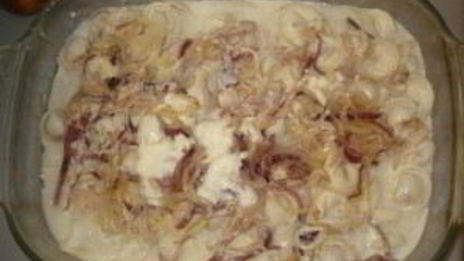 пельмени, запеченные с сыром