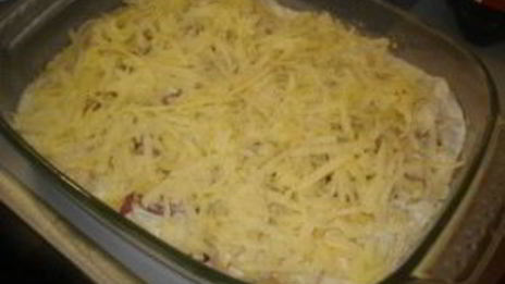 пельмени, запеченные с сыром