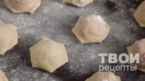 пельмени, запеченные со сметаной и сыром