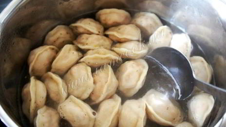 рыбные пельмени с овощами