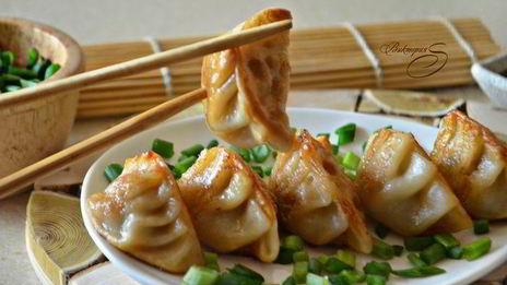 японские жареные пельмени гедза