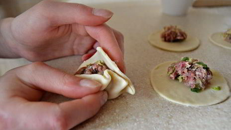 японские жареные пельмени гедза