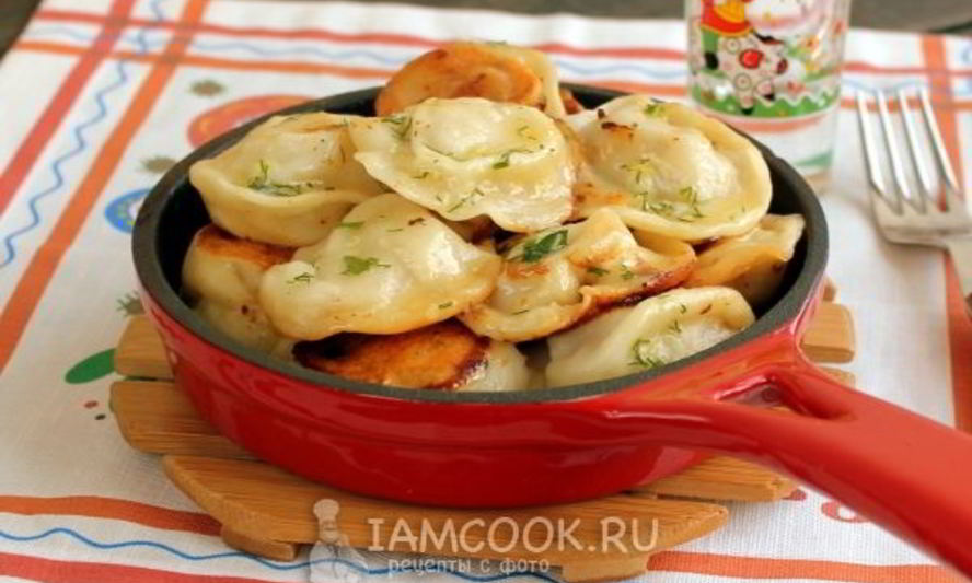 Рецепт замороженных пельменей на сковороде
