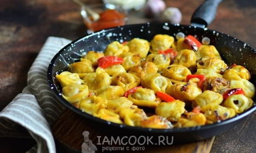 Рецепт жареных пельменей с сыром