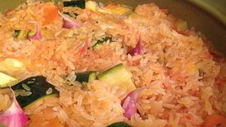 Овощной плов с цукини