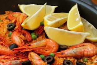 Паэлья с креветками