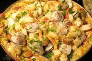 Паэлья с морепродуктами в духовке