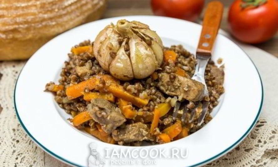 Рецепт плова из гречки со свининой