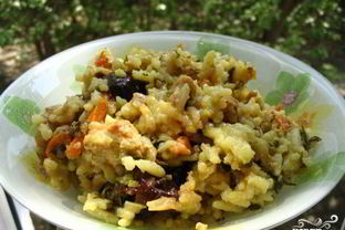 Плов с черносливом и курицей