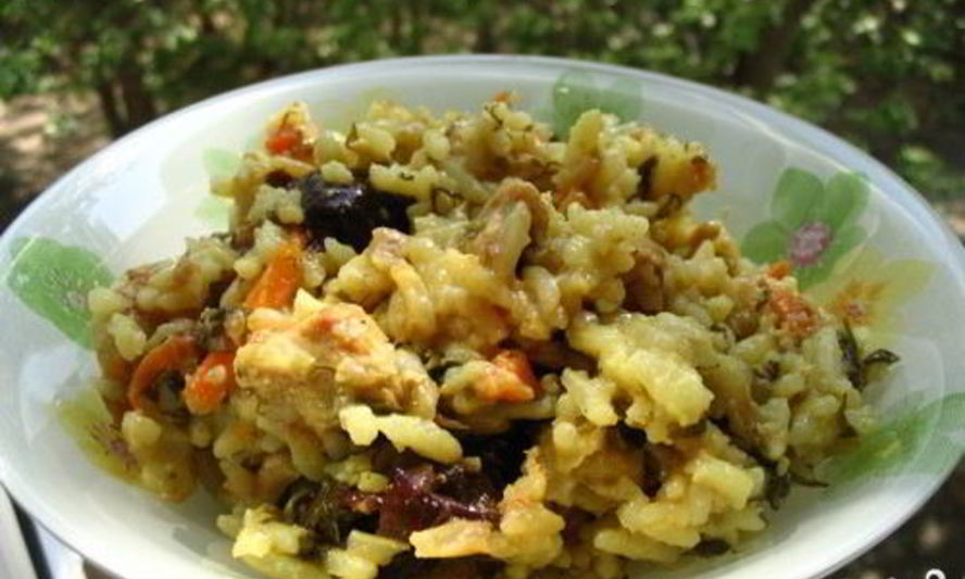 Рецепт плова с черносливом и курицей