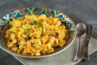 Плов с фасолью