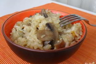 Плов с грибами и мясом