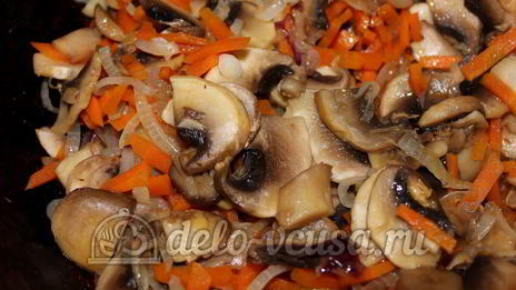плов с грибами в мультиварке