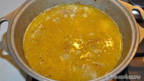 плов с копчеными ребрышками