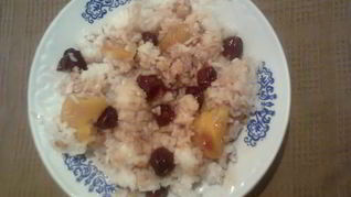 Плов с курагой и изюмом