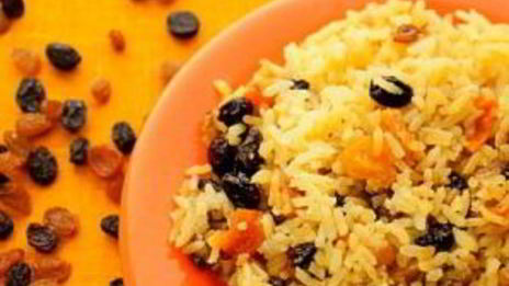плов с сухофруктами