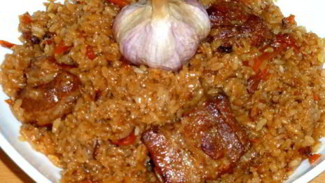 плов со свиными ребрышками